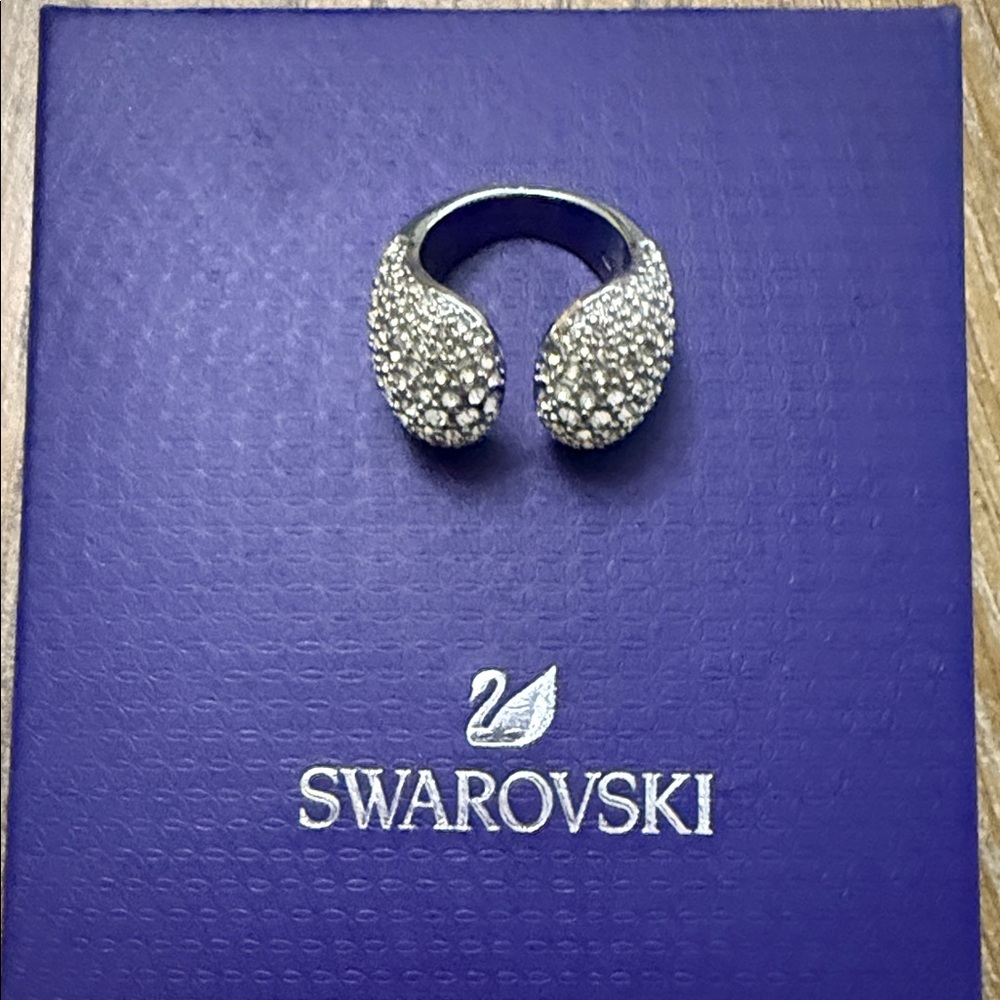 Swarovski Silver Crystal Ring
